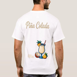 Camiseta Piña Colada T-Shirt – Tropical Rum Cocktail