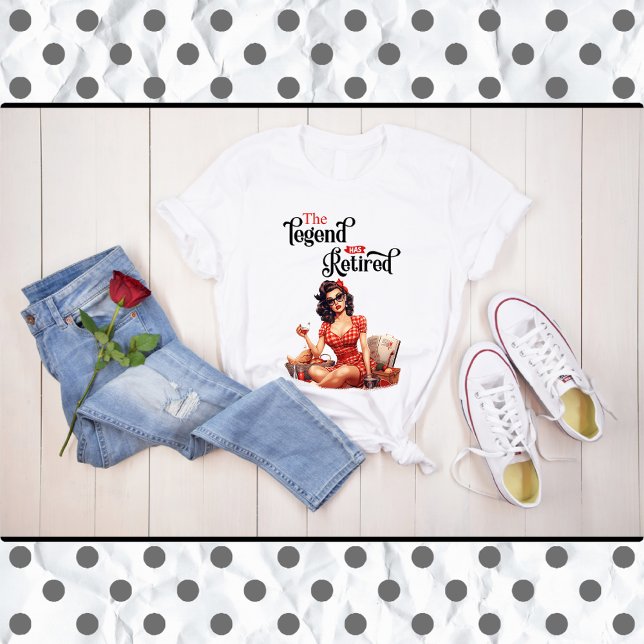 Camiseta Pinagem de Legenda Aposentada (Criador carregado)