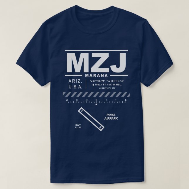 Camiseta Pinal Airpark MZJ T-Shirt (Frente do Design)