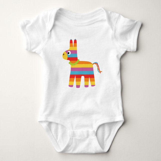 Camiseta Pinata Cinco de Mayo Baby's One Piece (Frente)