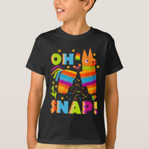 Camiseta Piñata Quebrada Engraçada Oh Snap Cinco De Mayo Me