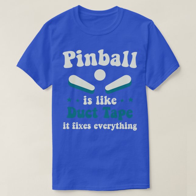 Camiseta Pinball corrige tudo o jogo engraçado (Frente do Design)
