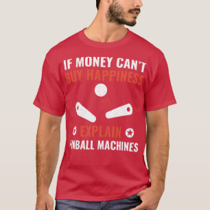 Camiseta Pinball é Felicidade Engraçado Jogador Pinball Arc