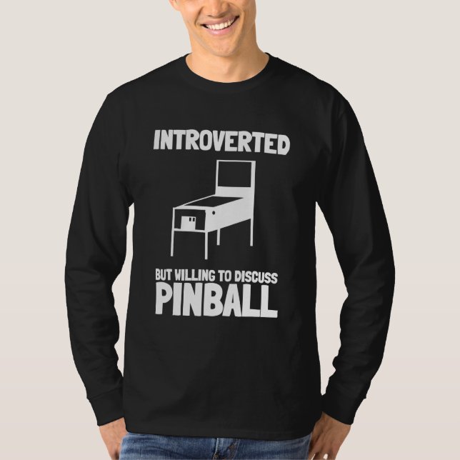 Camiseta Pinball Machine E Arcade Game Machine - Apresentad (Frente)