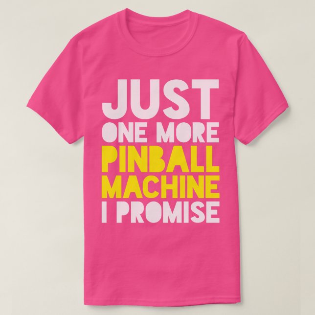 Camiseta Pinball Machine Pinball Player (Frente do Design)