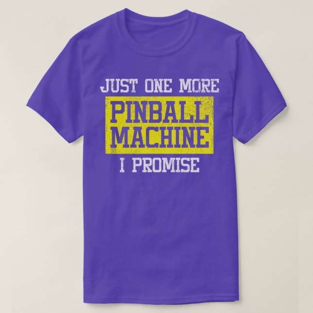 Camiseta Pinball Machine Vintage (Frente do Design)
