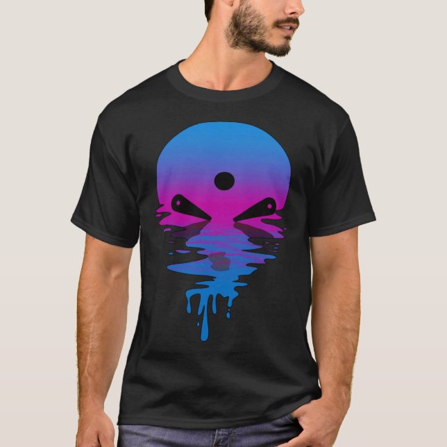 Camiseta Pinball Retro Sunset Vintage (Frente)