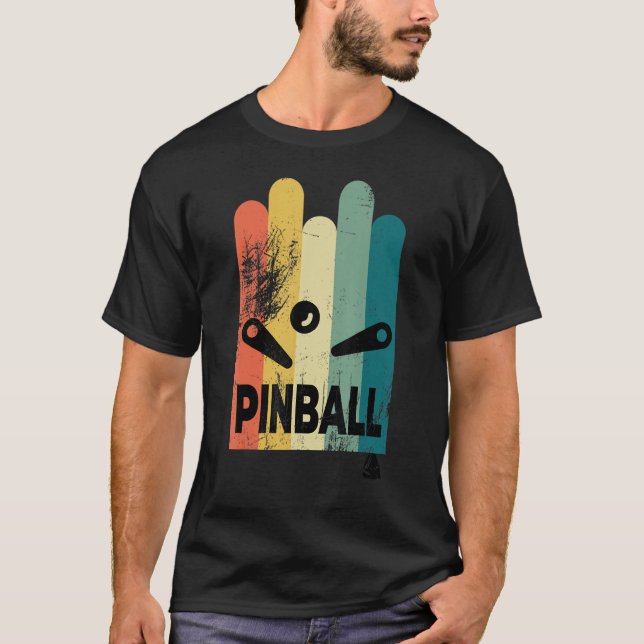 Camiseta pinball retro vintage look_2 (Frente)