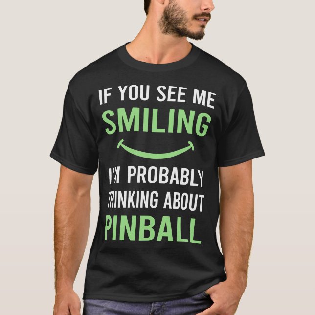 Camiseta Pinball sorridente (Frente)