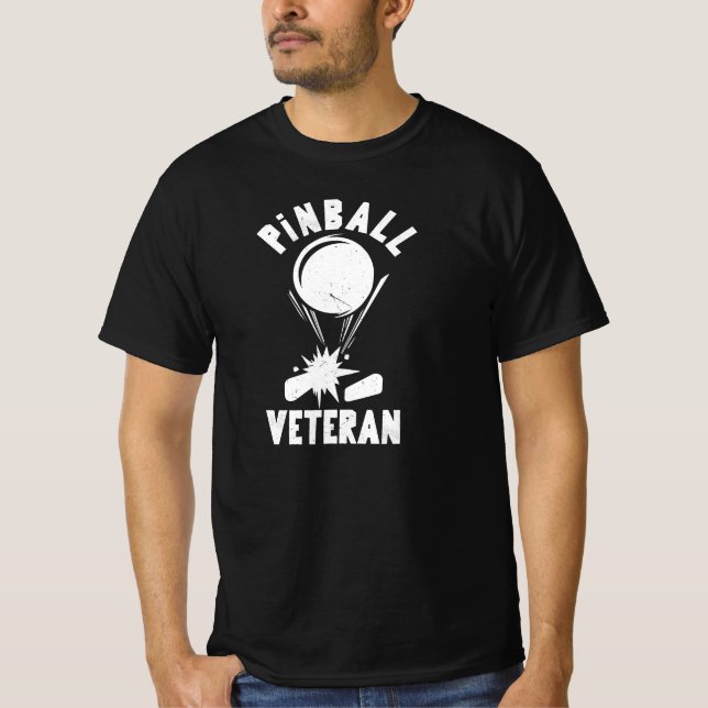 Camiseta Pinball Veteran Player (Frente)