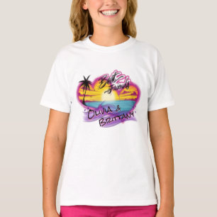 Camiseta Pincel de ar melhores amigos personalizáveis desi