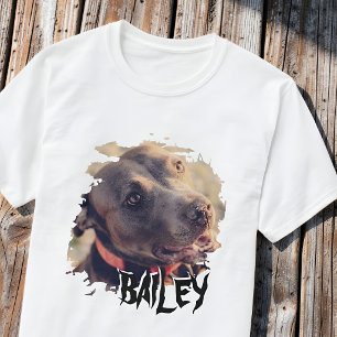 Camiseta Pincel de Nome de Animal de Estimação Personalizad