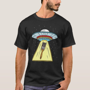 Camiseta Pincel de Pintel de Rapto Ufo