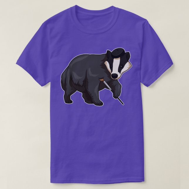 Camiseta Pincel de pintura com emblema (Frente do Design)