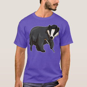 Camiseta Pincel de pintura com emblema