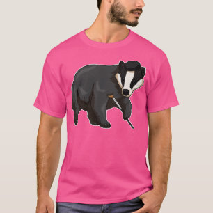Camiseta Pincel de pintura com emblema