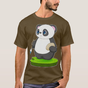 Camiseta Pincel de pintura de panda