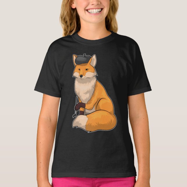 Camiseta Pincel de Pintura Fox Painter (Frente)