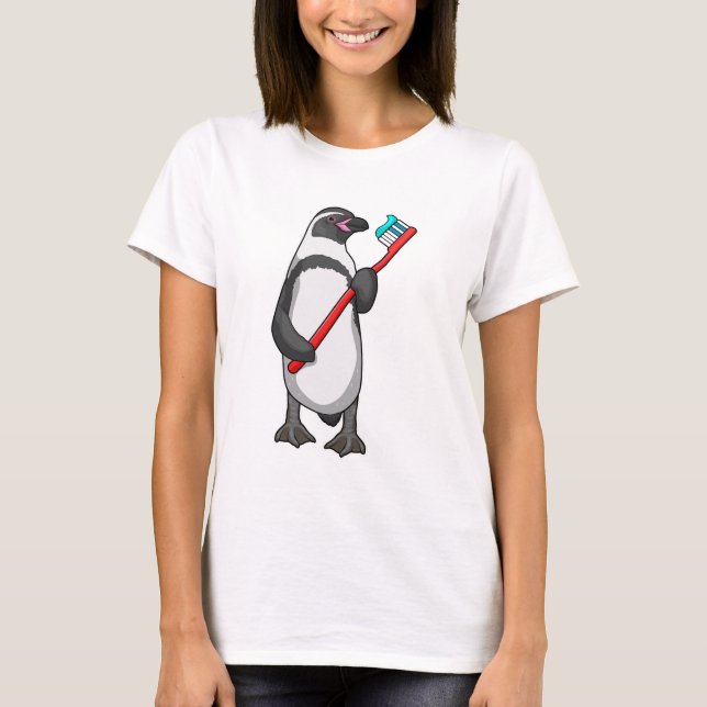 Camiseta Pincel dos dentes pinguins (Frente)