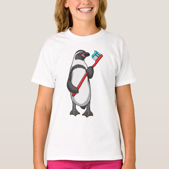 Camiseta Pincel dos dentes pinguins (Frente)