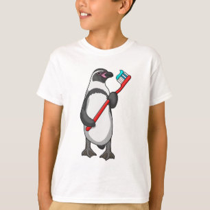 Camiseta Pincel dos dentes pinguins