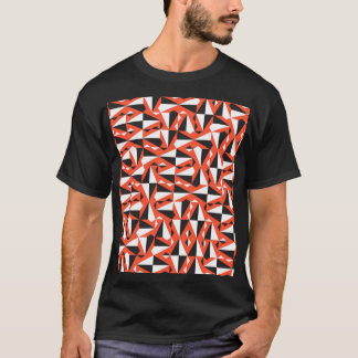 Camiseta Pincel Geométrico de abstrato: Padrão de Vintage