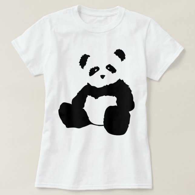 Camiseta pincel panda (Frente do Design)