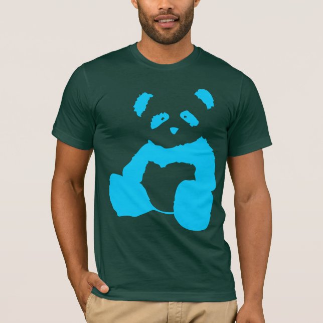 Camiseta pincel panda. (Frente)