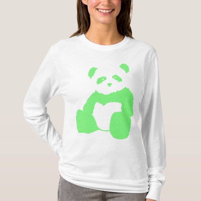 Camiseta pincel panda. (Frente)