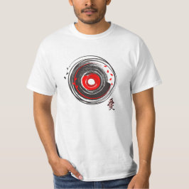 Camiseta Pincel Pintou Registro De Vinilo Com A Palavra Amo