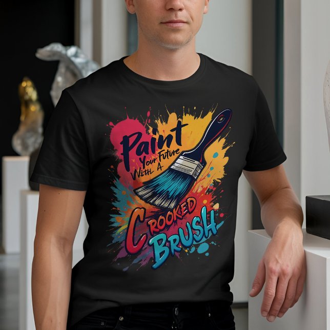 Camiseta Pincel Quirky com Tipografia Inspiracional (Criador carregado)