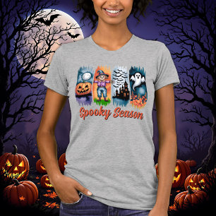Camiseta Pinceladas do Outono no Halloween da Temporada Ass