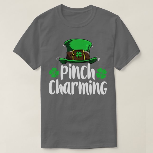 Camiseta Pinch Charming Dia de São Patrício Para Meninas Cr (Frente do Design)