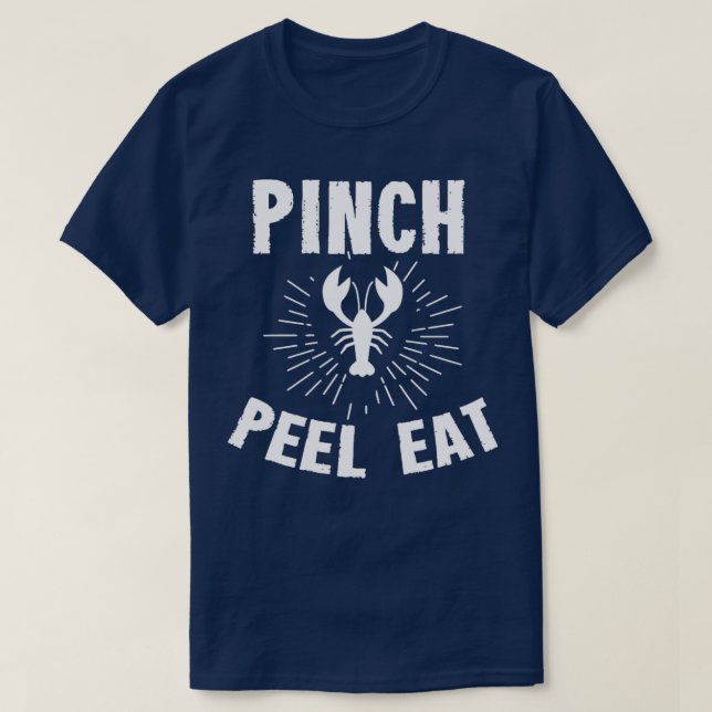Camiseta Pinch Funny Pinch Peel Come homens e mulheres (Frente do Design)