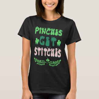 Camiseta Pinches Obtêm Pedras Dia de São Patrício Shamrock