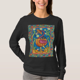 CAMISETA PINCO DE PINCO FLAMINGO E GATO NEGRO NA BOMBA
