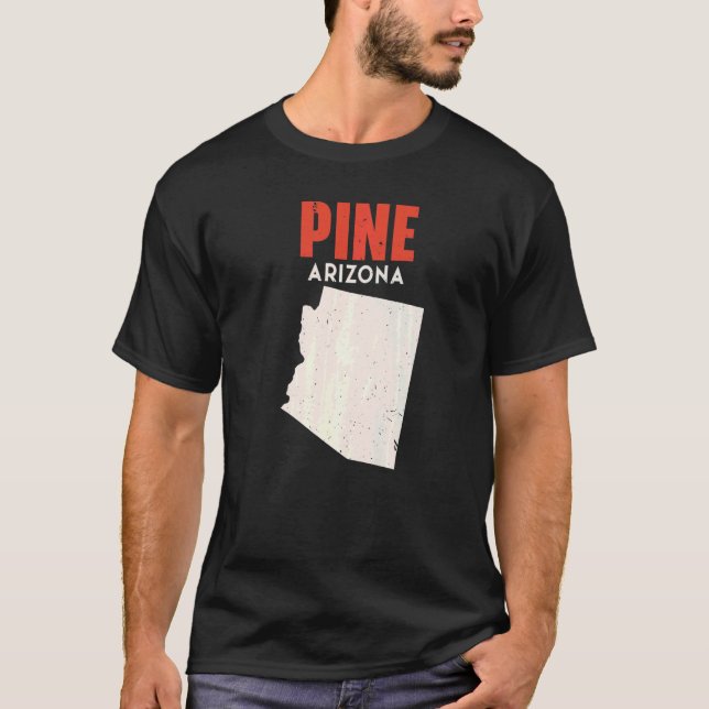 Camiseta Pine Arizona EUA State America Viagem Arizonian (Frente)