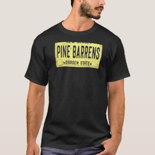 Camiseta Pine Barrens New Jersey Retro Distressou Nj Licens