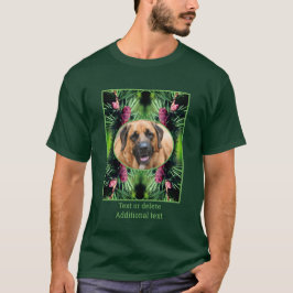 Camiseta Pine Cones Frame Crie Sua Própria Foto Pet