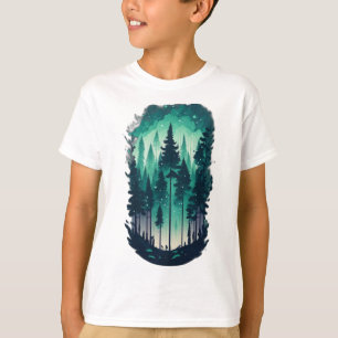 Camiseta Pine Forest Landscape Kids