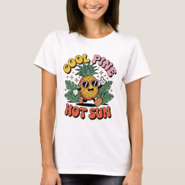 Camiseta Pine Legal Sol Quente Vibrações de Verão Retro