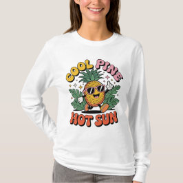 Camiseta Pine Legal Sol Quente Vibrações de Verão Retro