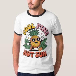 Camiseta Pine Legal Sol Quente Vibrações de Verão Retro
