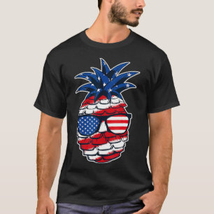 Camiseta Piné Patriótica de Sumo Tropical Fruta Americana