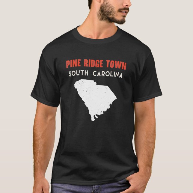Camiseta Pine Ridge town South Carolina USA State America T (Frente)