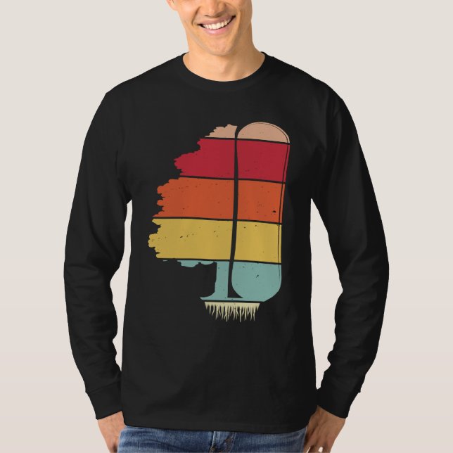 Camiseta Pine Tree Snowboard  Snowboarding Snowboarder Wint (Frente)