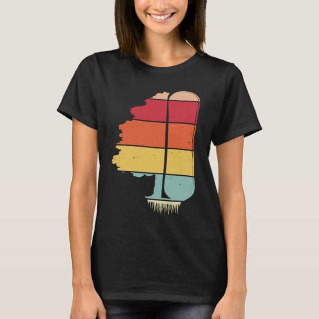 Camiseta Pine Tree Snowboard  Snowboarding Snowboarder Wint (Frente)