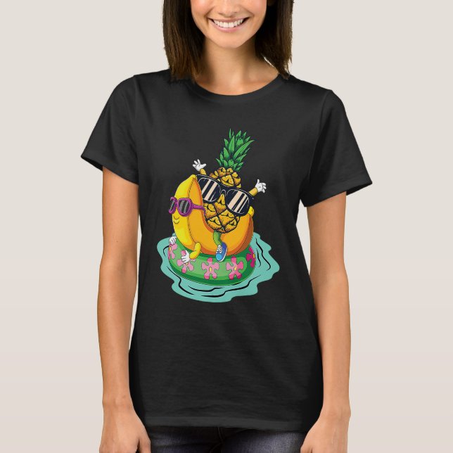 Camiseta Pineapple Banana Chill Summer Vacation Relax Tropi (Frente)