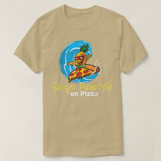 Camiseta Pineapple Belong em Pizza Surfer Pineapple Boy em (Frente do Design)