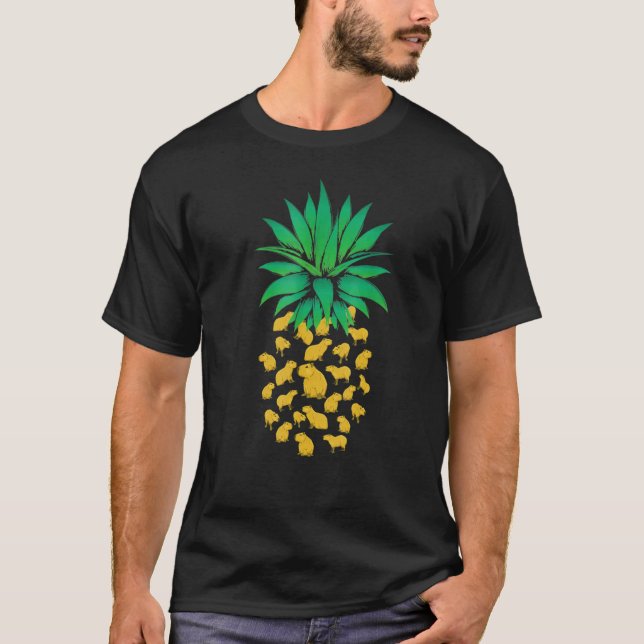 Camiseta Pineapple Capybara Girls Cute Capybara (Frente)